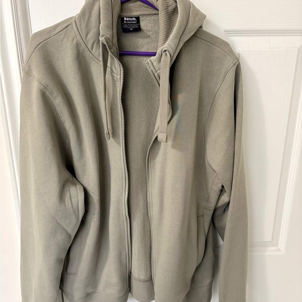 Bench Khaki Full-Zip Hoodie